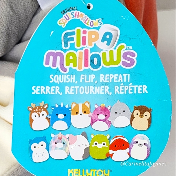 Gordon 🔄 Ricky 🦈🐡 OG 12" FlipAMallow 2020 Original Squishmallow Kelly Toy NWT - Picture 5 of 11